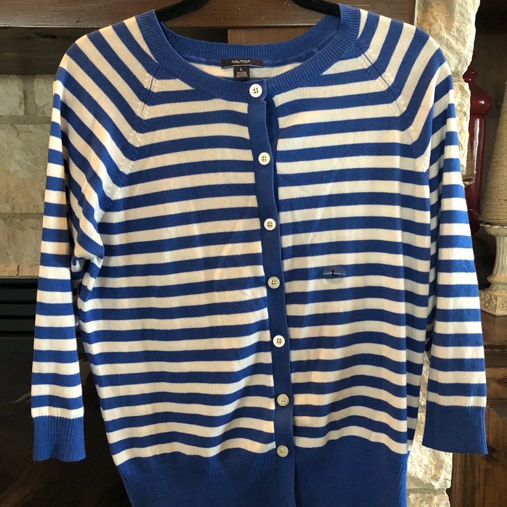 NAUTICA Button Down Sweater